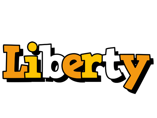 Liberty cartoon logo