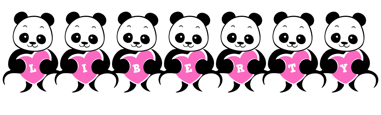 Liberty love-panda logo