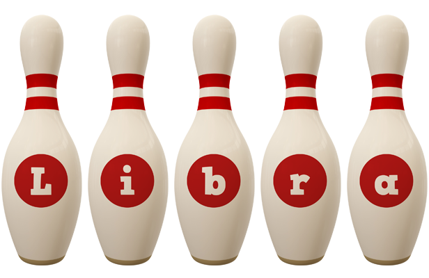 Libra bowling-pin logo