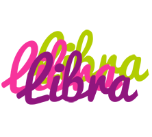 Libra flowers logo