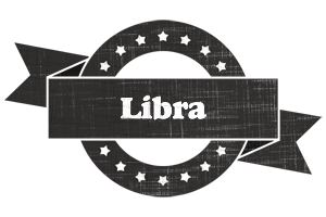 Libra grunge logo