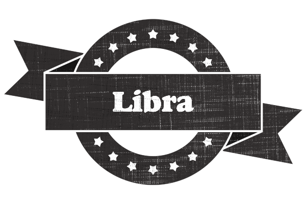Libra grunge logo