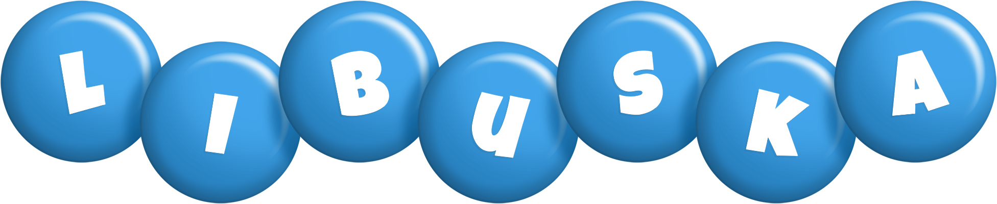 Libuska candy-blue logo