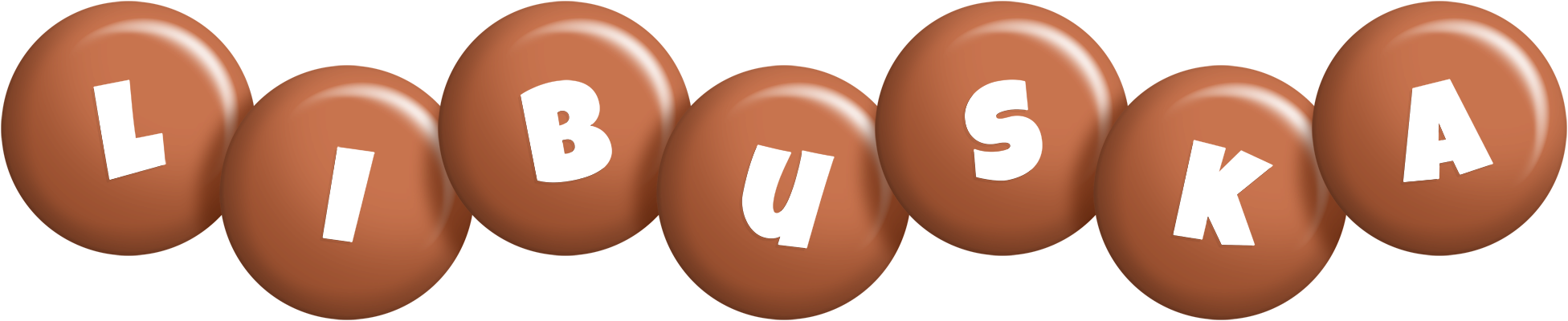 Libuska candy-brown logo