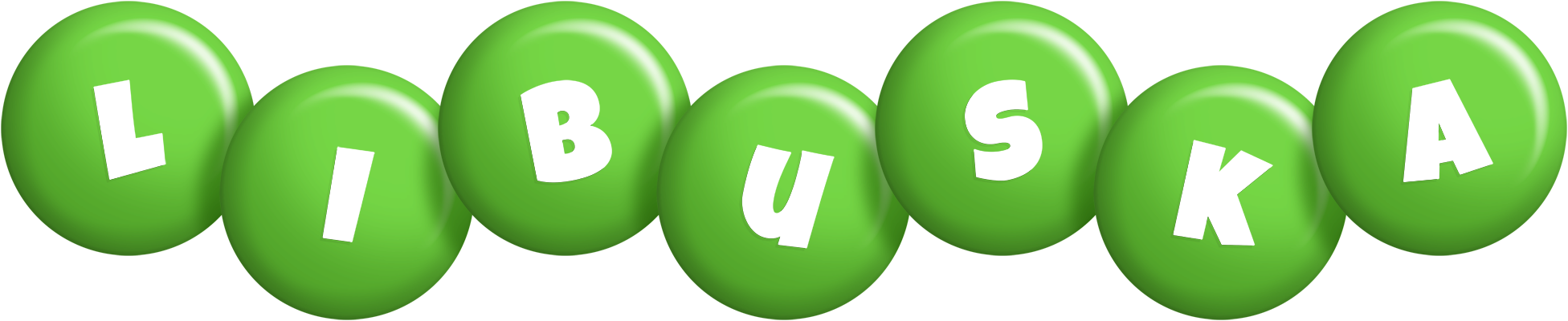 Libuska candy-green logo