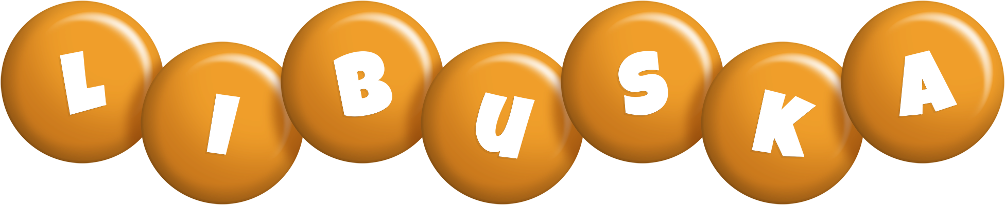Libuska candy-orange logo