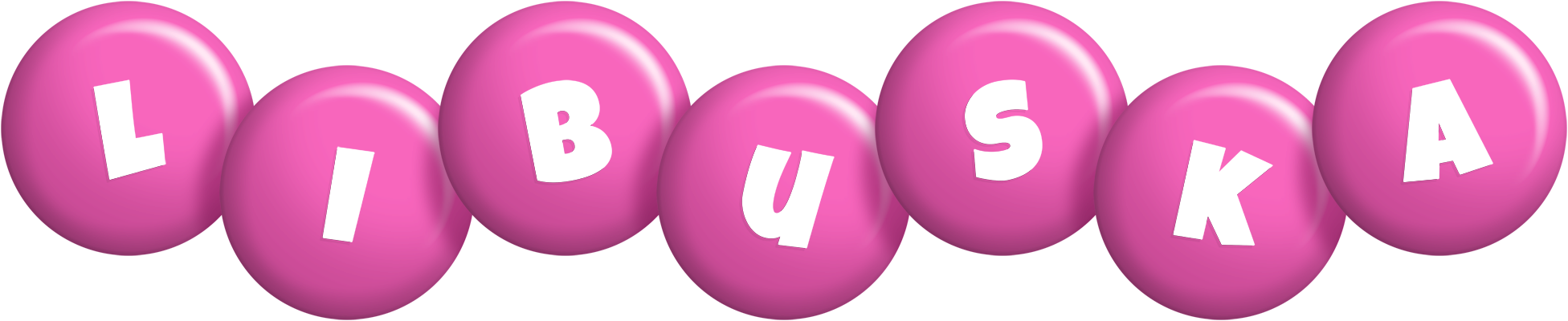 Libuska candy-pink logo