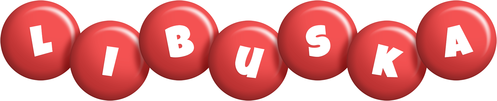 Libuska candy-red logo
