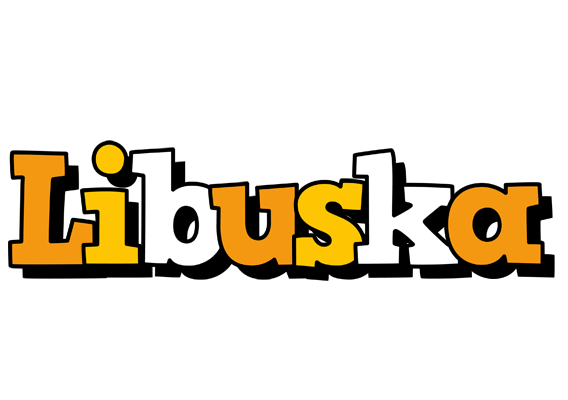 Libuska cartoon logo