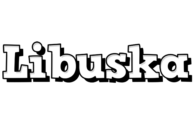 Libuska snowing logo