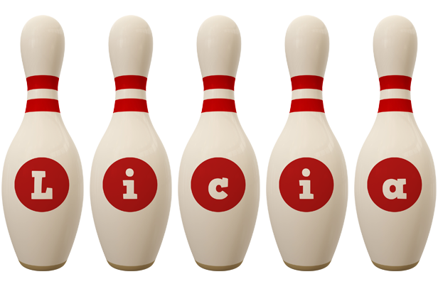 Licia bowling-pin logo