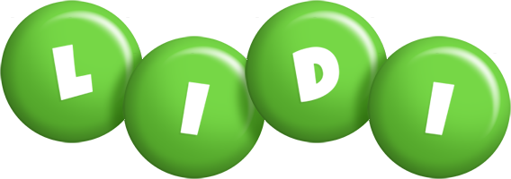 Lidi candy-green logo