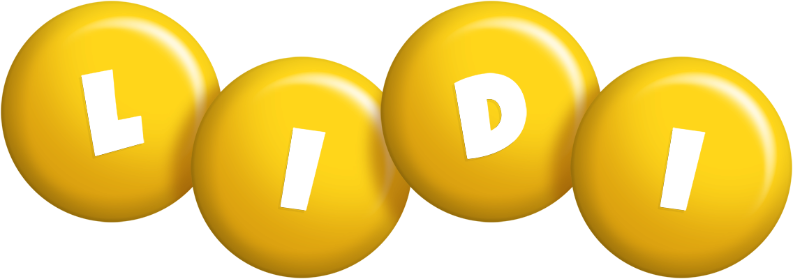 Lidi candy-yellow logo