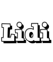 Lidi snowing logo