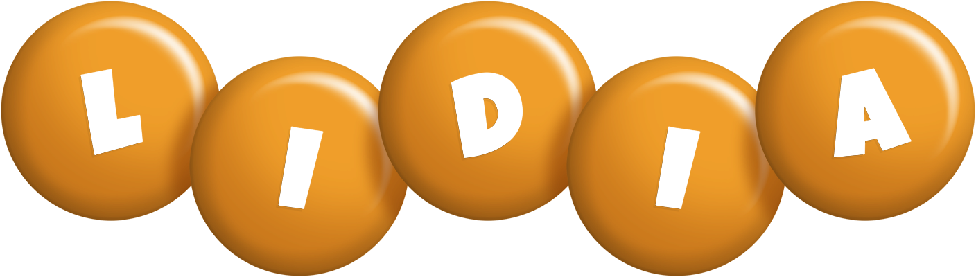 Lidia candy-orange logo