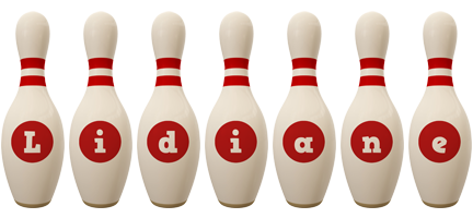 Lidiane bowling-pin logo