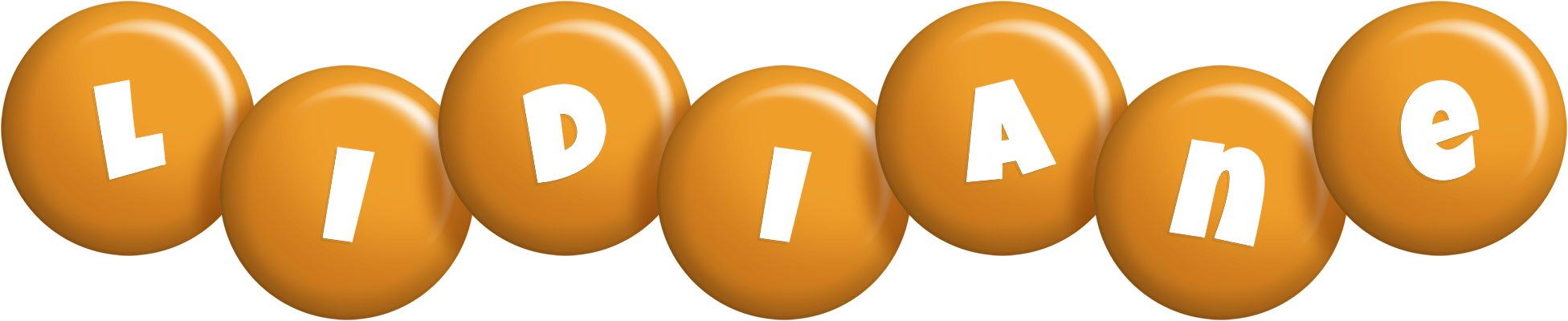 Lidiane candy-orange logo