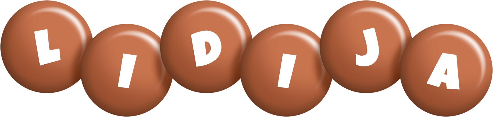 Lidija candy-brown logo