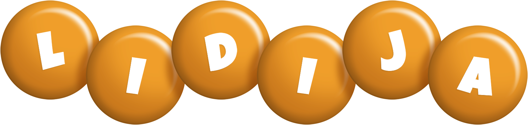 Lidija candy-orange logo