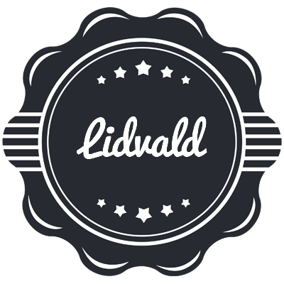 Lidvald badge logo