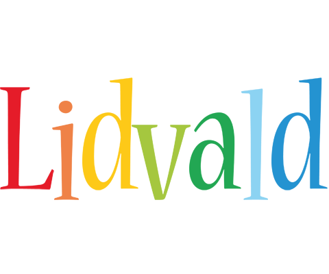 Lidvald birthday logo