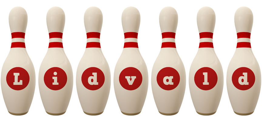 Lidvald bowling-pin logo