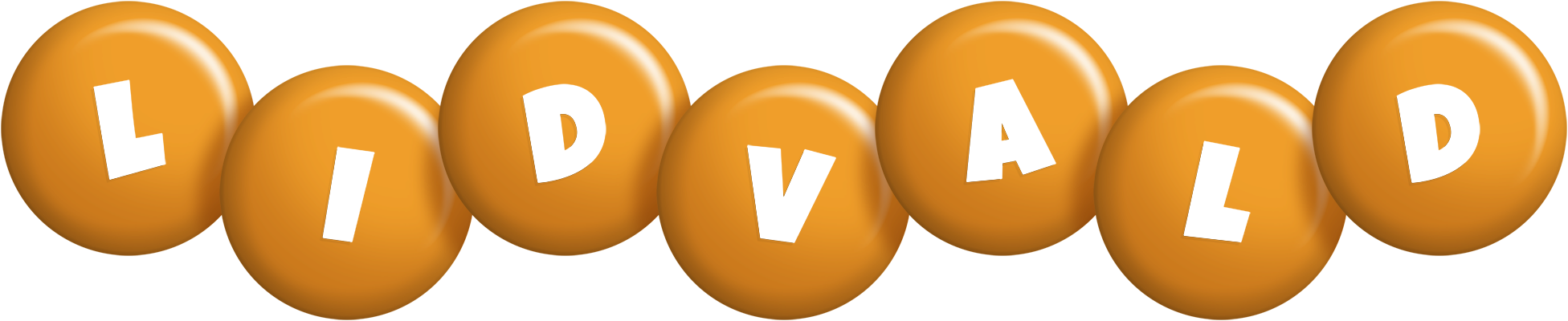Lidvald candy-orange logo