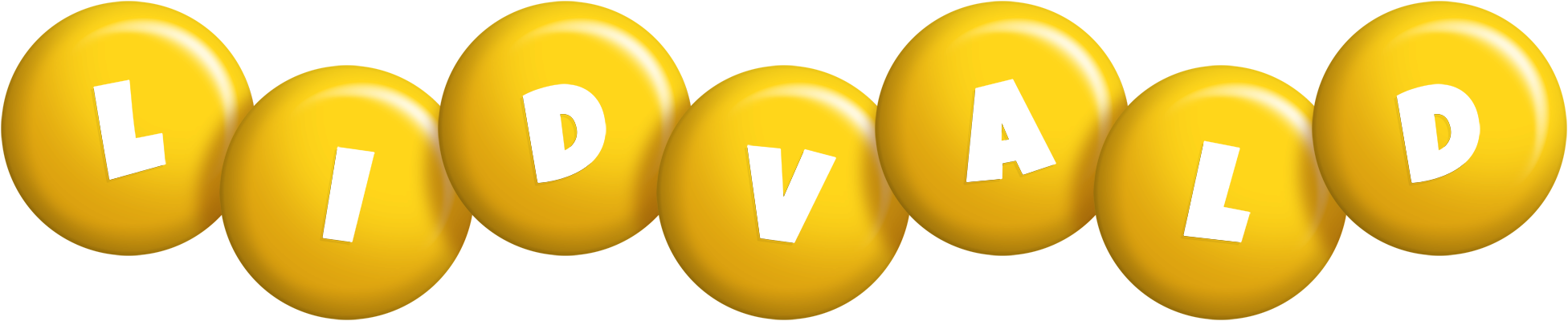 Lidvald candy-yellow logo