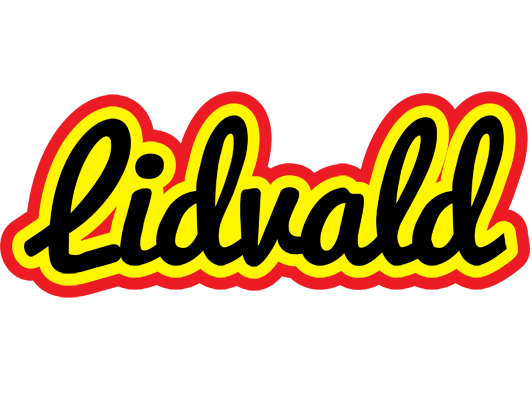 Lidvald flaming logo