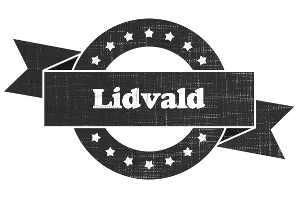 Lidvald grunge logo
