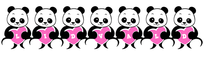 Lidvald love-panda logo