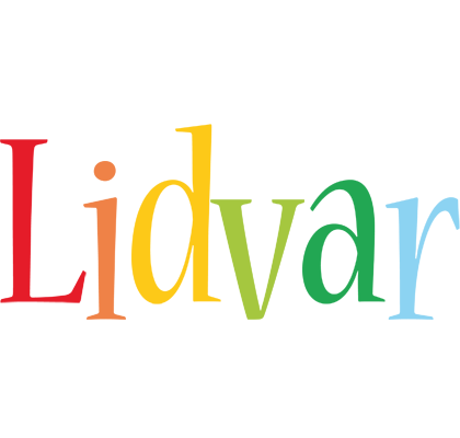 Lidvar birthday logo