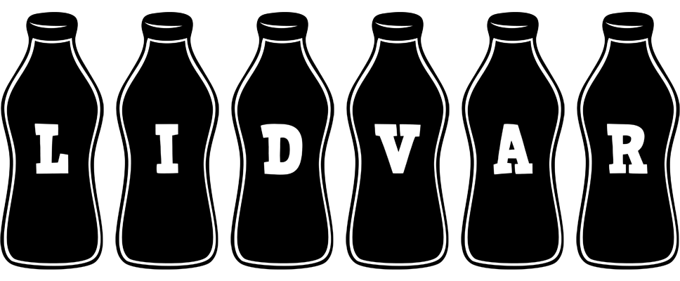 Lidvar bottle logo