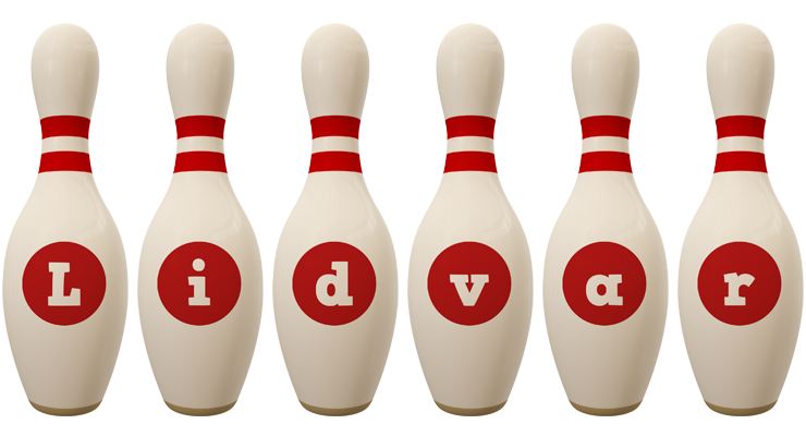 Lidvar bowling-pin logo