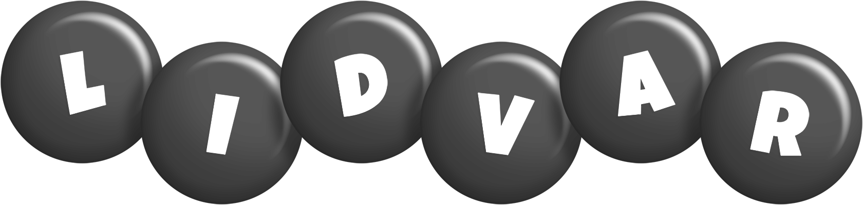 Lidvar candy-black logo