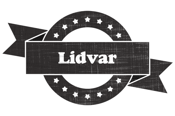 Lidvar grunge logo