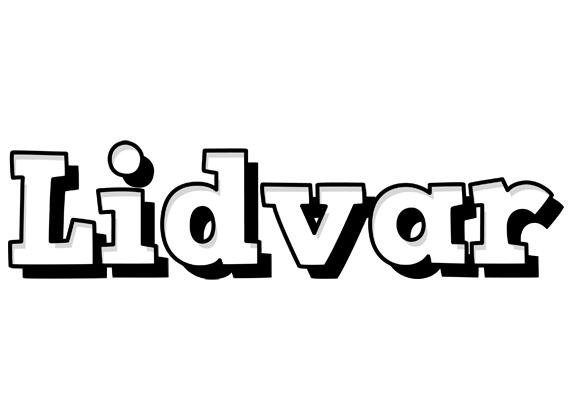 Lidvar snowing logo