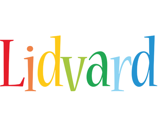 Lidvard birthday logo