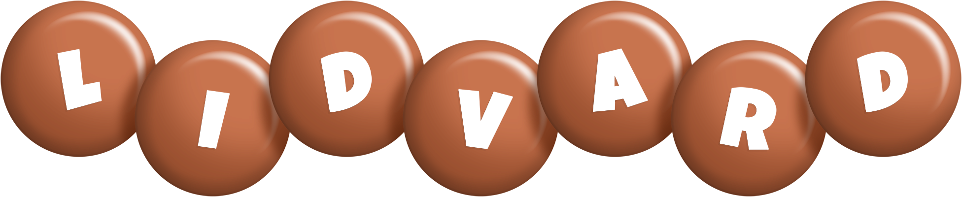 Lidvard candy-brown logo