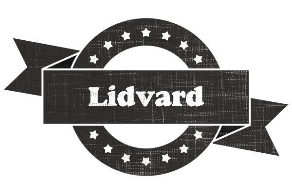 Lidvard grunge logo
