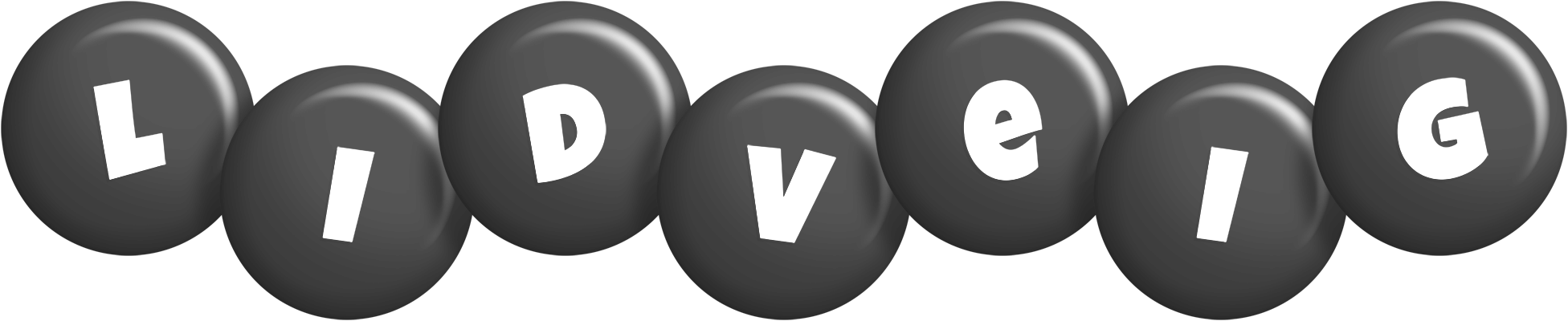 Lidveig candy-black logo