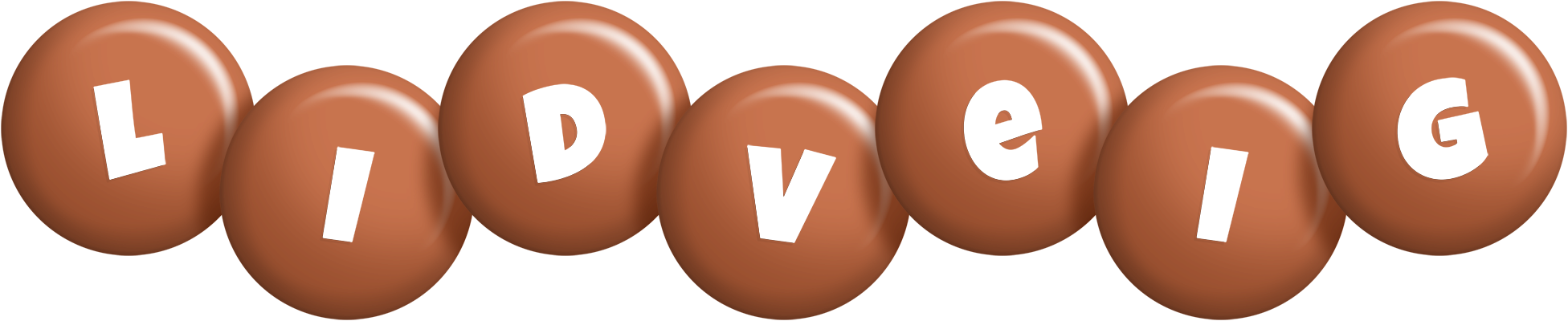 Lidveig candy-brown logo