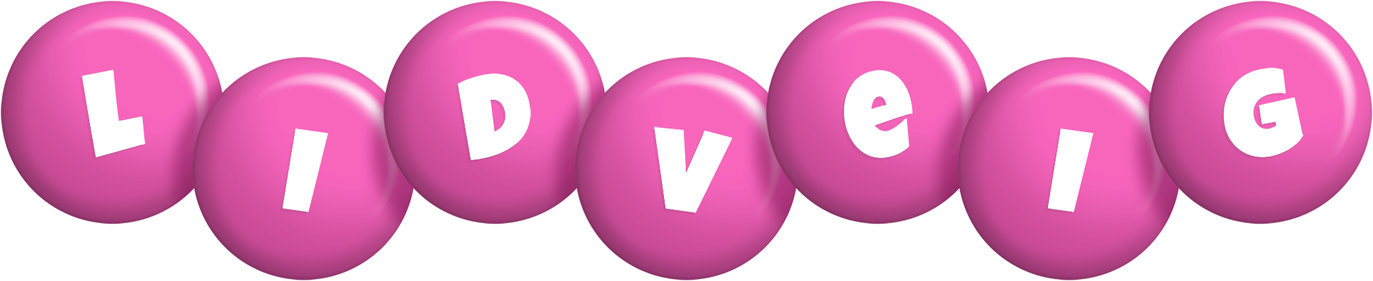 Lidveig candy-pink logo