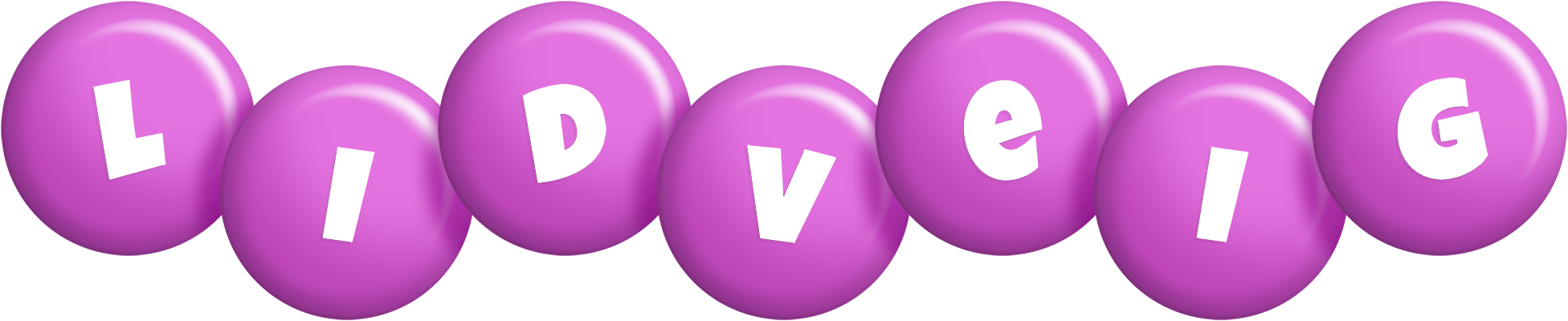 Lidveig candy-purple logo