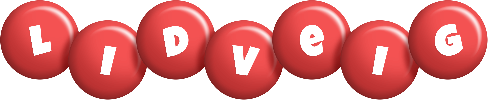 Lidveig candy-red logo