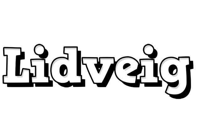 Lidveig snowing logo