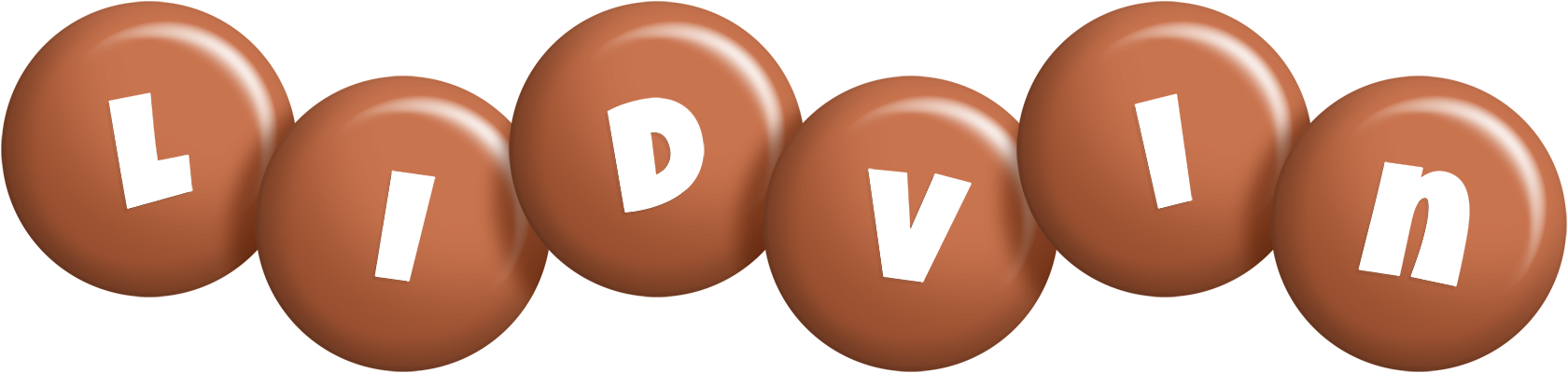 Lidvin candy-brown logo