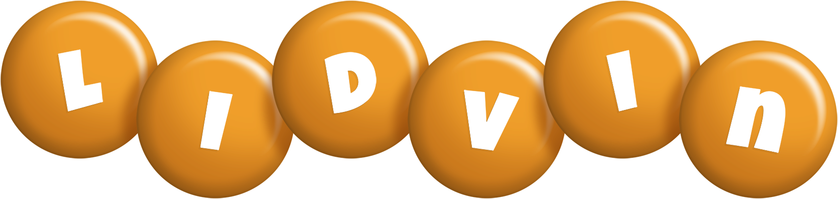 Lidvin candy-orange logo