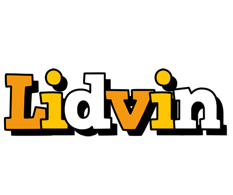 Lidvin cartoon logo