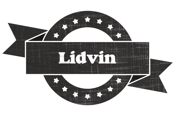 Lidvin grunge logo